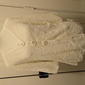 Lulu B white cover up sweater